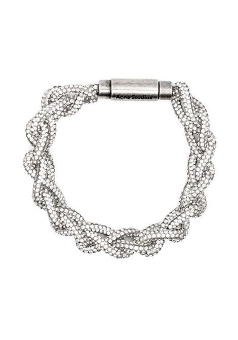 Bracciale con cristalli in argento - unisex ACNE STUDIOS | C50416DNK